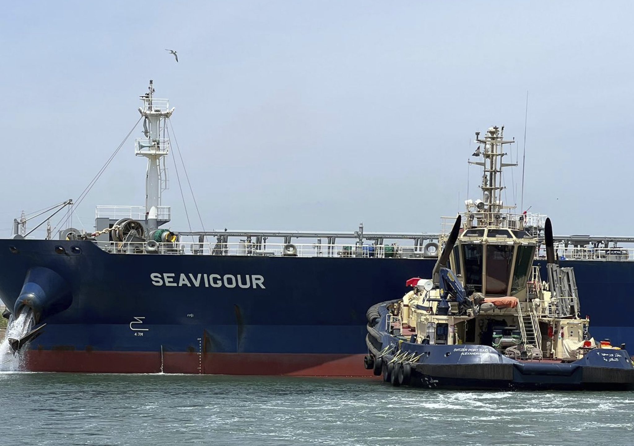 Seavigour, die vaart onder de Maltese vlag, was op weg van Rusland naar China.