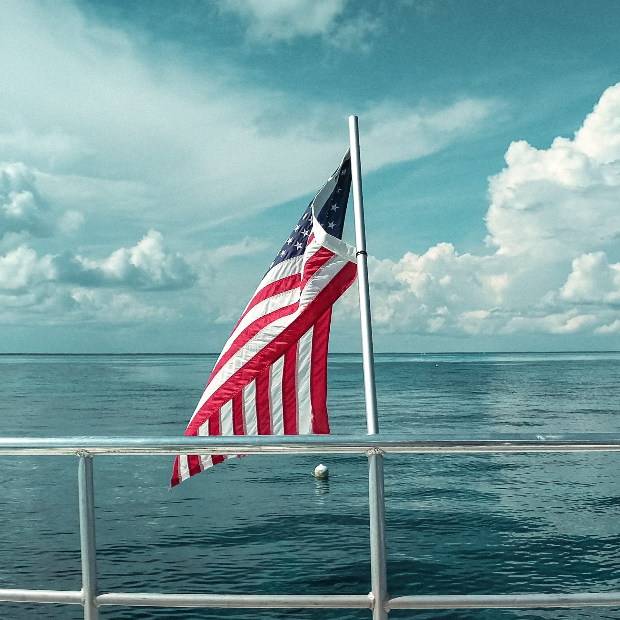 Amerikaanse vlag schip