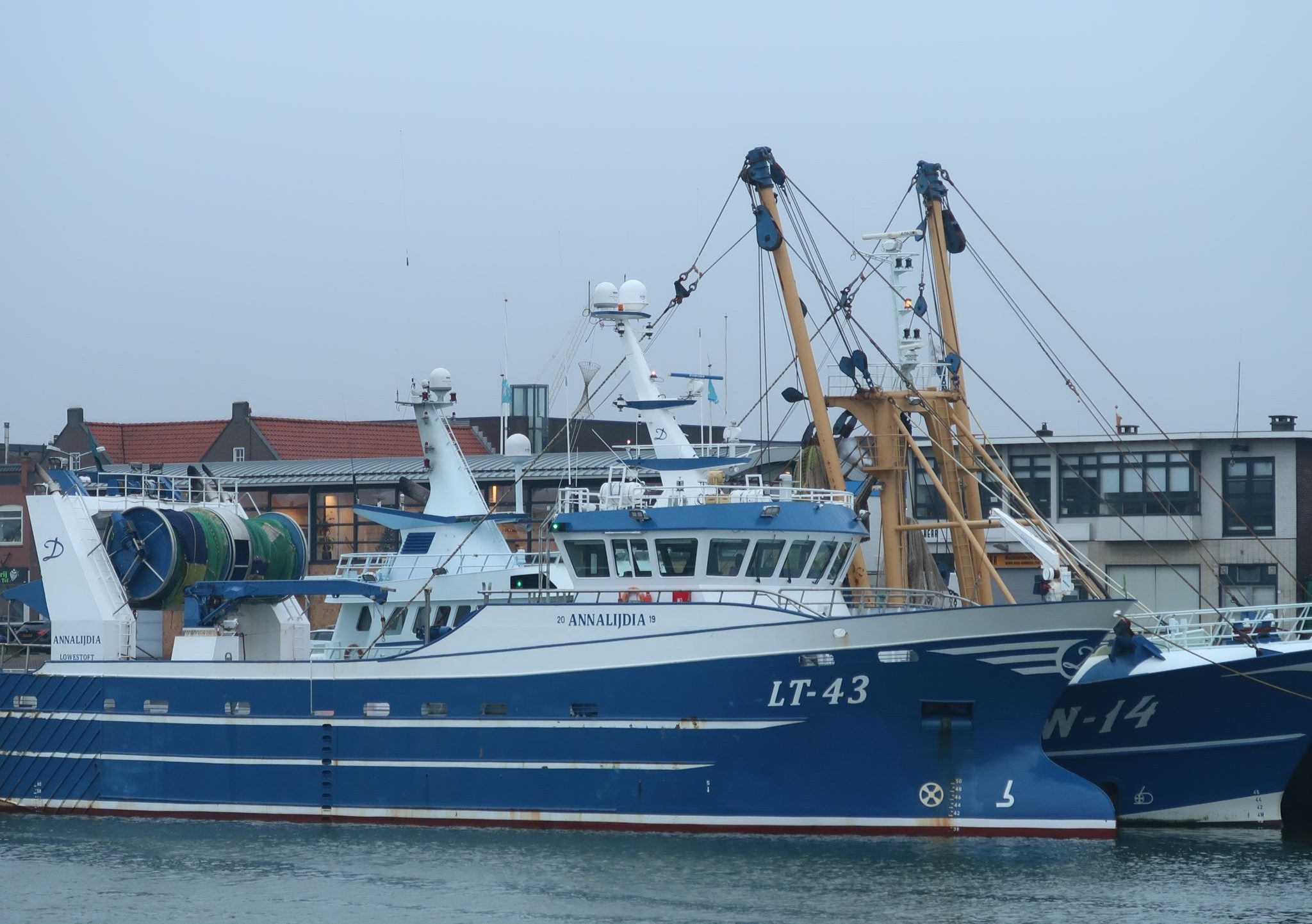 De LT-43 Annalijdia is een belangrijke aanvoerder van pijlinktvis in IJmuiden.