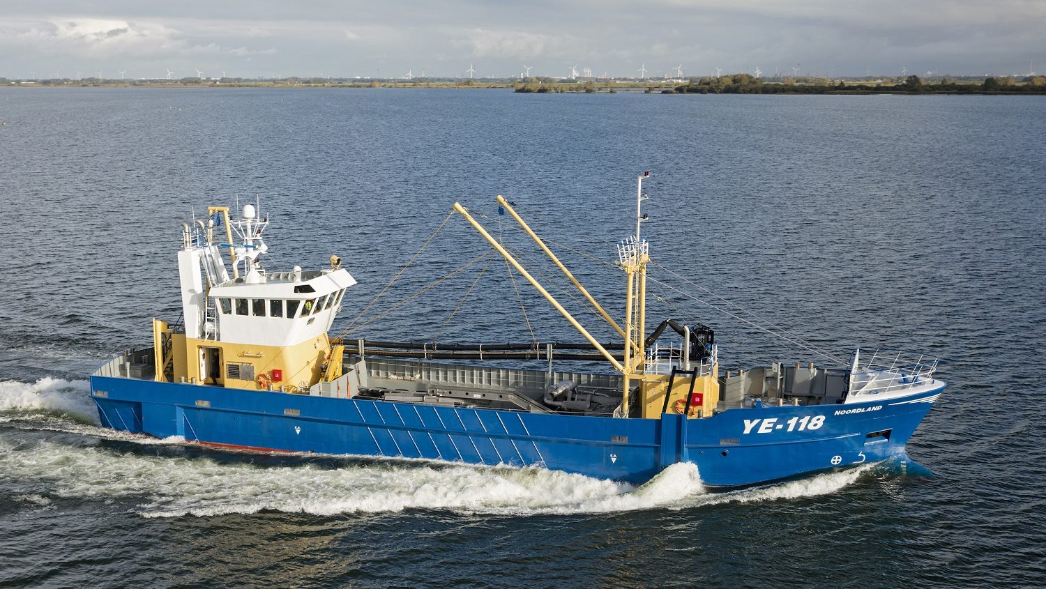 NA een succesvolle proefvaart heeft de YE118 alweer koers gezet naar de visgronden.