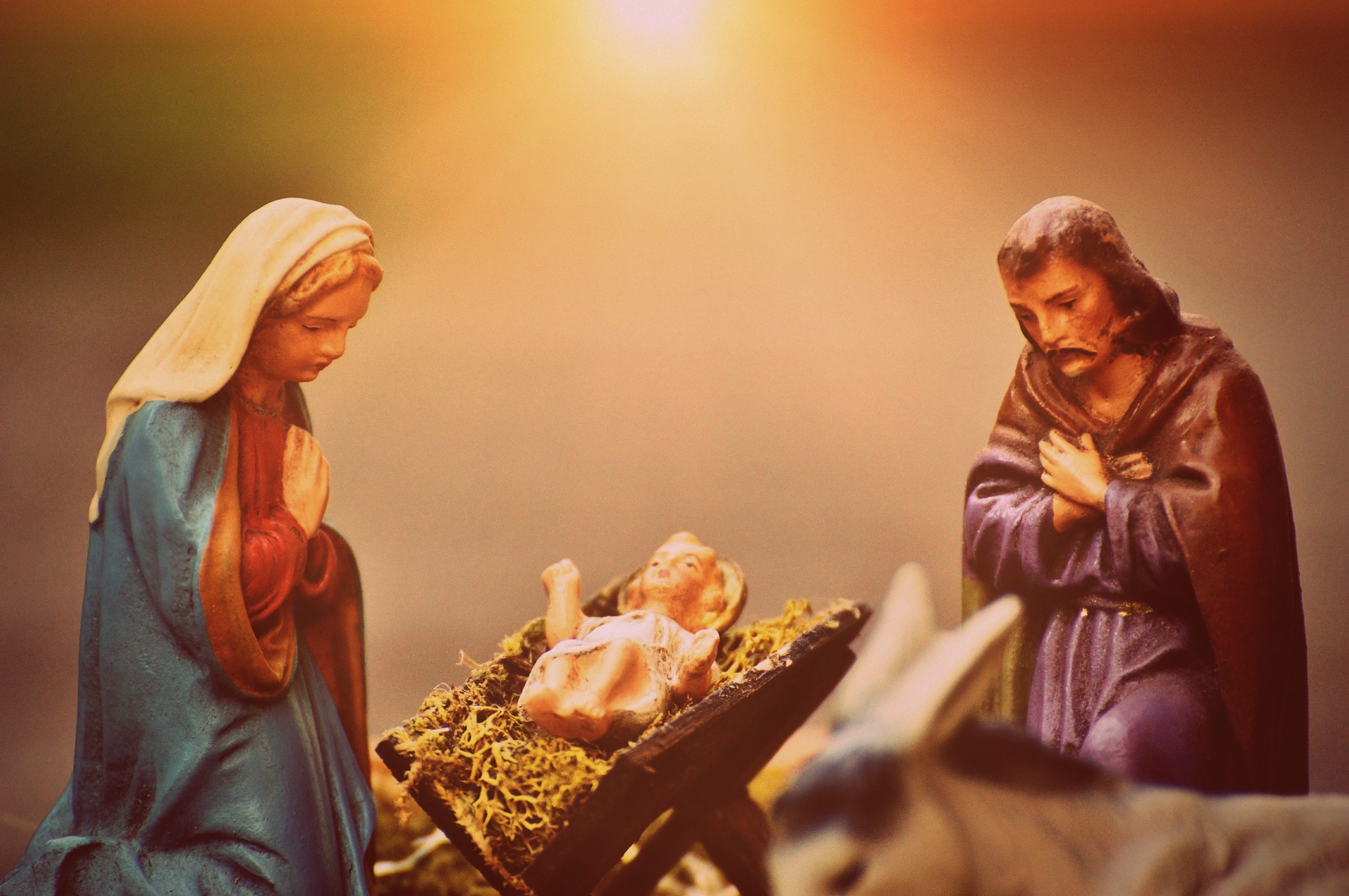 overdenking Kerst Jezus in kribbe schuttevaer