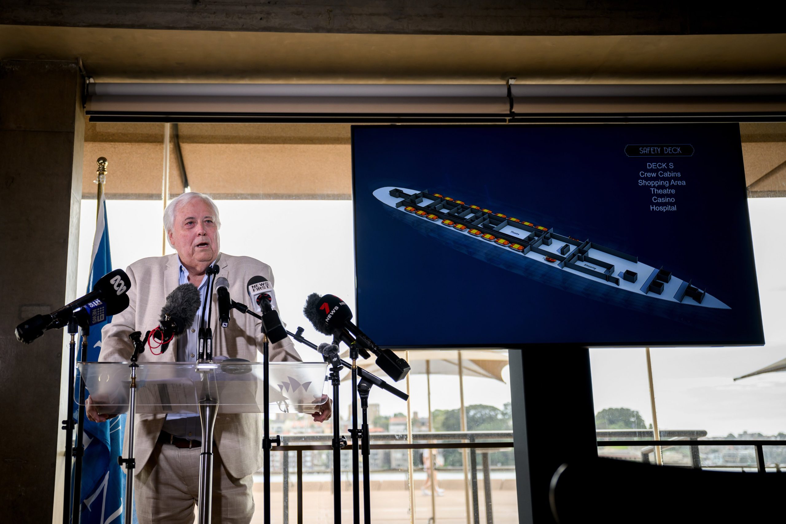 Miljardair Clive Palmer Titanic